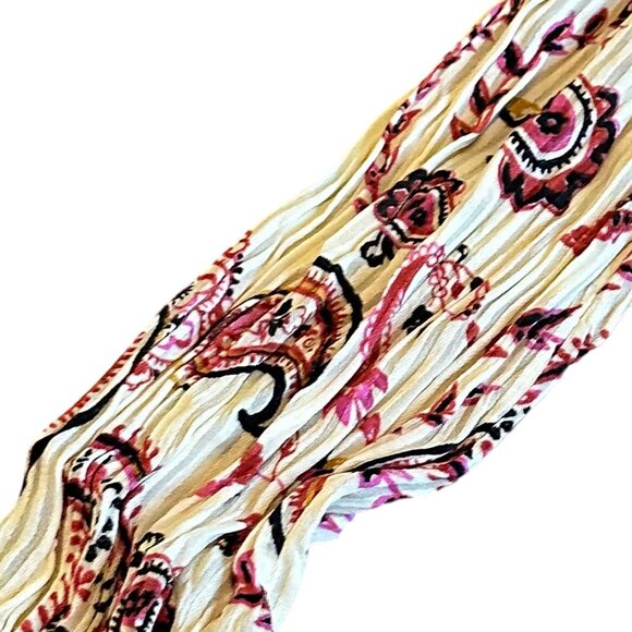 Wilfred Aritzia Lilith Long Sleeve Blouse Shirt Top Paisley Smocked Size Small - Picture 8 of 12